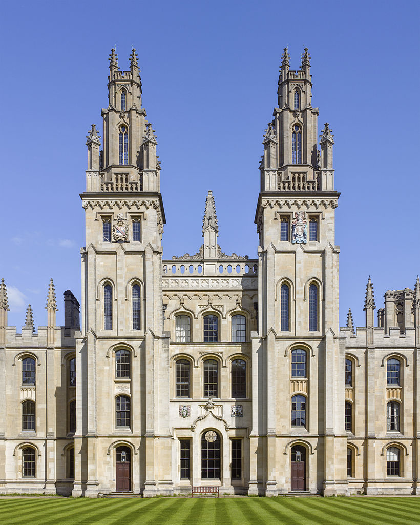 The Hawksmoor Towers of All Souls College, University of Oxford