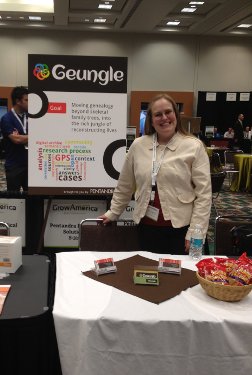 Katie at our half-table during the Grow America competition