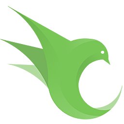 OpenResty logo: a green, finely articulated bird formed in the cyclical shape of an event loop, the beak almost touching the tail.